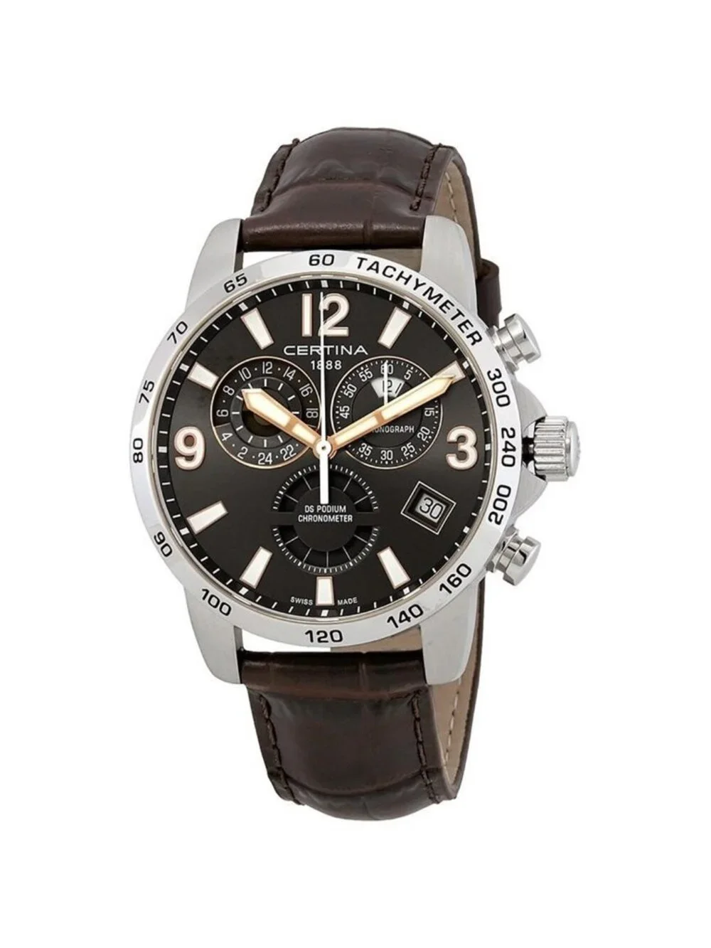 NWT Certina DS Podium Chronograph Grey Dial Men's Watch